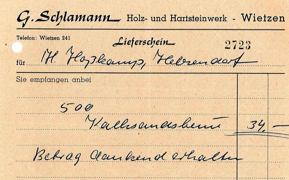 1955 – Start der Kalksandstein-Produktion